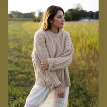 Load image into Gallery viewer, Ashley Himmel Big Cable Sweater
