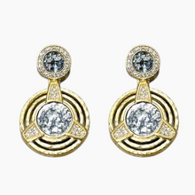 Load image into Gallery viewer, TAT 2 Design - Gold Morro Double Coin Earrings
