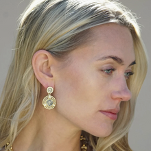 Load image into Gallery viewer, TAT 2 Design - Gold Morro Double Coin Earrings
