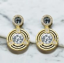 Load image into Gallery viewer, TAT 2 Design - Gold Morro Double Coin Earrings
