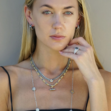 Load image into Gallery viewer, TAT 2 Design - Mini Vintage Silver Pavia Station Necklace
