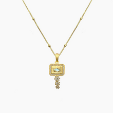 Load image into Gallery viewer, TAT 2 Design - Mini Gold Labradorite Dalia Necklace
