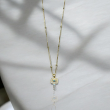Load image into Gallery viewer, TAT 2 Design - Mini Gold Labradorite Dalia Necklace
