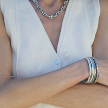 Load image into Gallery viewer, TAT 2 Design - Silver Riva Lava Bangle
