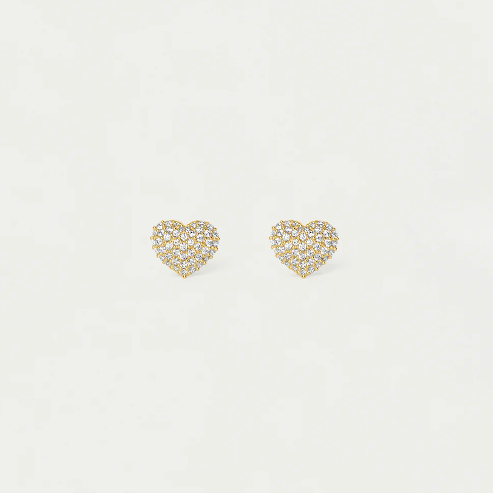 Dean Davidson - Petit Pave Heart Studs