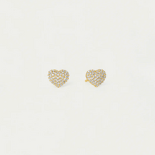 Load image into Gallery viewer, Dean Davidson - Petit Pave Heart Studs
