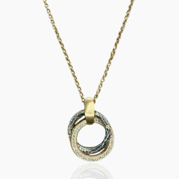 TAT 2 - Mixed Metal Trinity Necklace