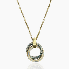 Load image into Gallery viewer, TAT 2 - Mixed Metal Trinity Necklace
