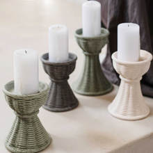 Load image into Gallery viewer, Vietri - Casa Ivory Short Candlestick
