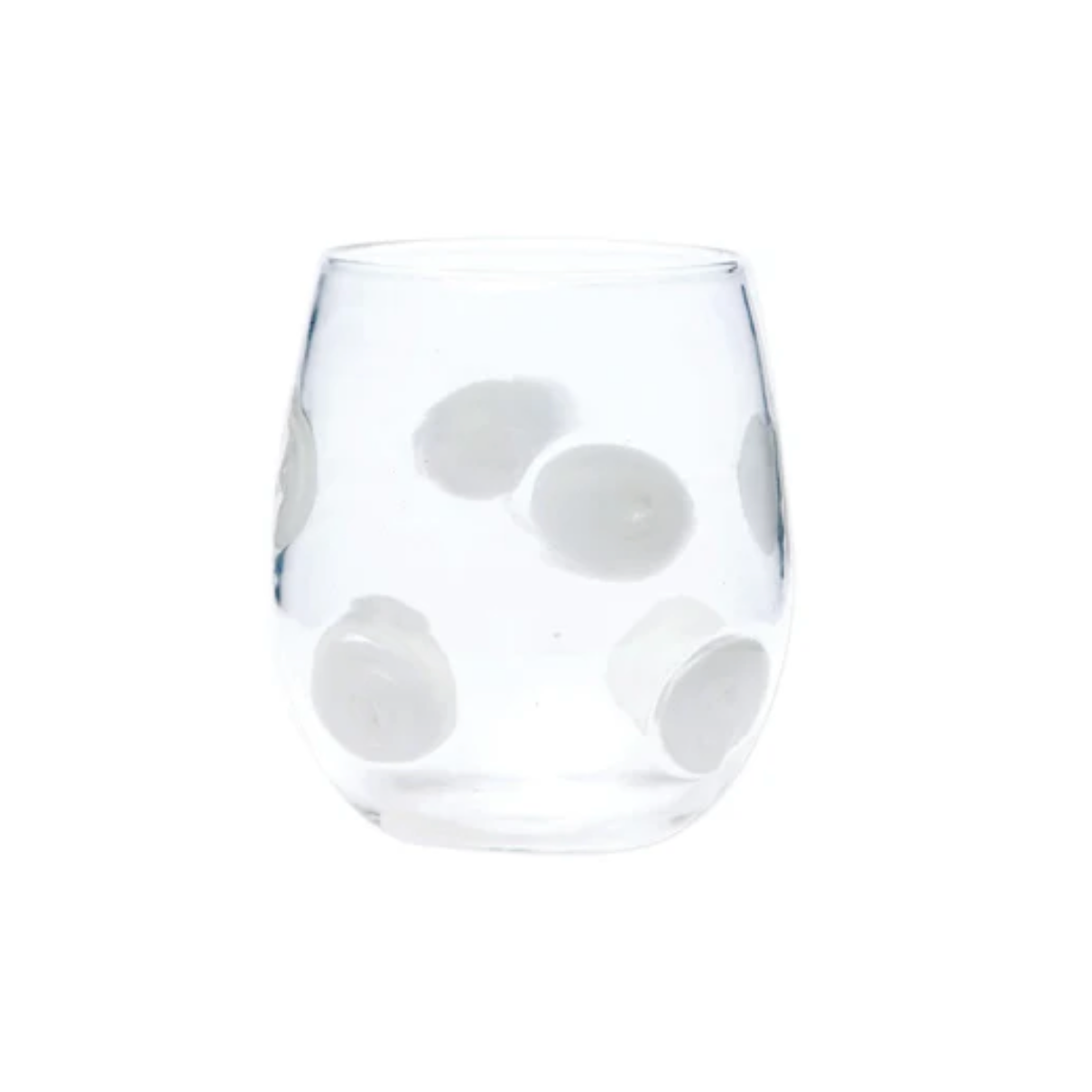 Vietri - Drop White Stemless Wine Glass