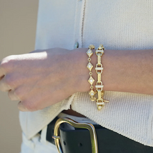 Load image into Gallery viewer, TAT 2 Design - Gold Cayden Tennis Bracelet
