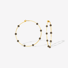 Load image into Gallery viewer, Bali Stone Hoop
