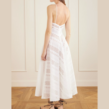 Load image into Gallery viewer, Castiglione Dress Sangallo di Cotone Sabbie Bianco
