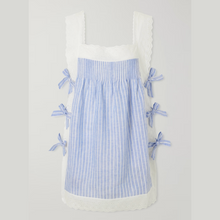 Load image into Gallery viewer, Short Embroidered Lace &amp; Bow Dress
