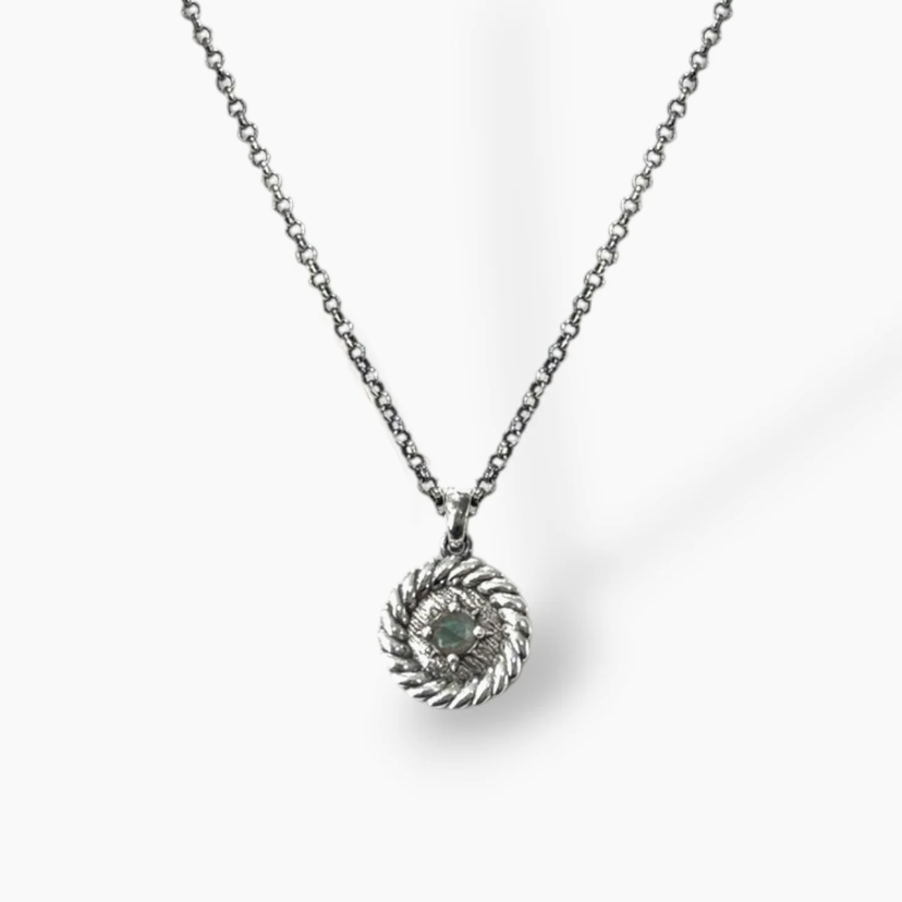 Vintage Silver Labradorite Leni Necklace