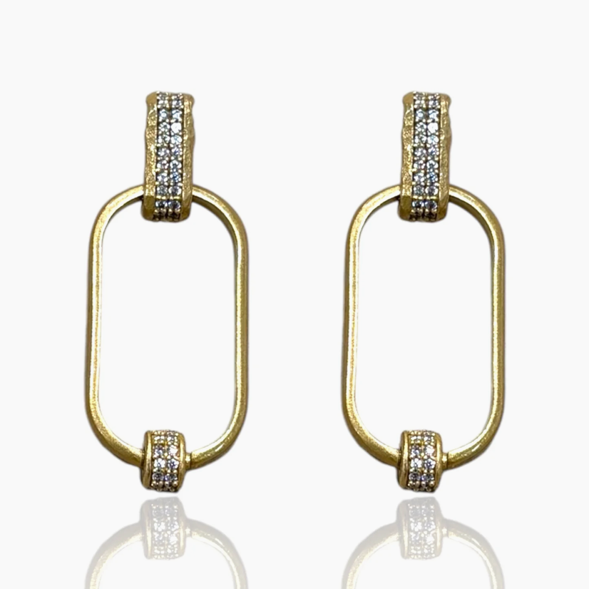 Gold Large Elise Earrings