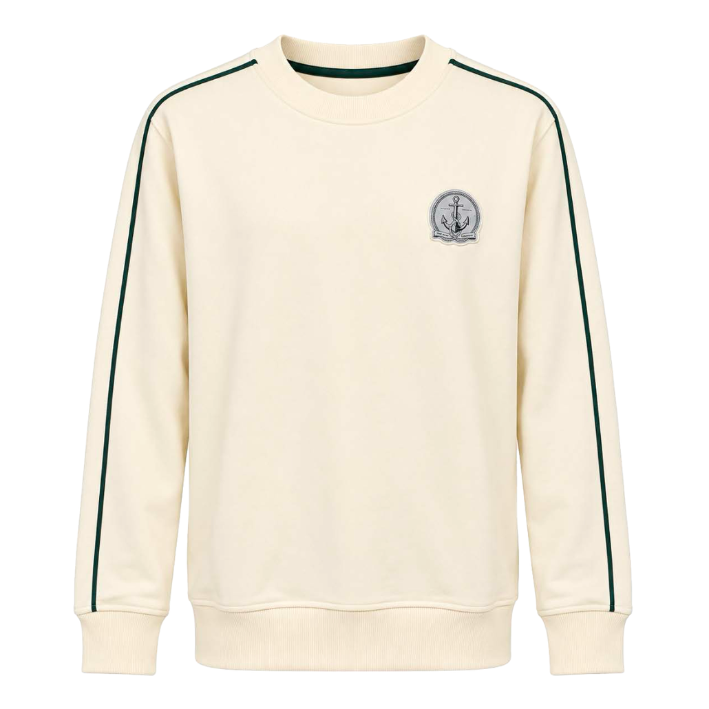 Sweatshirt with Piping