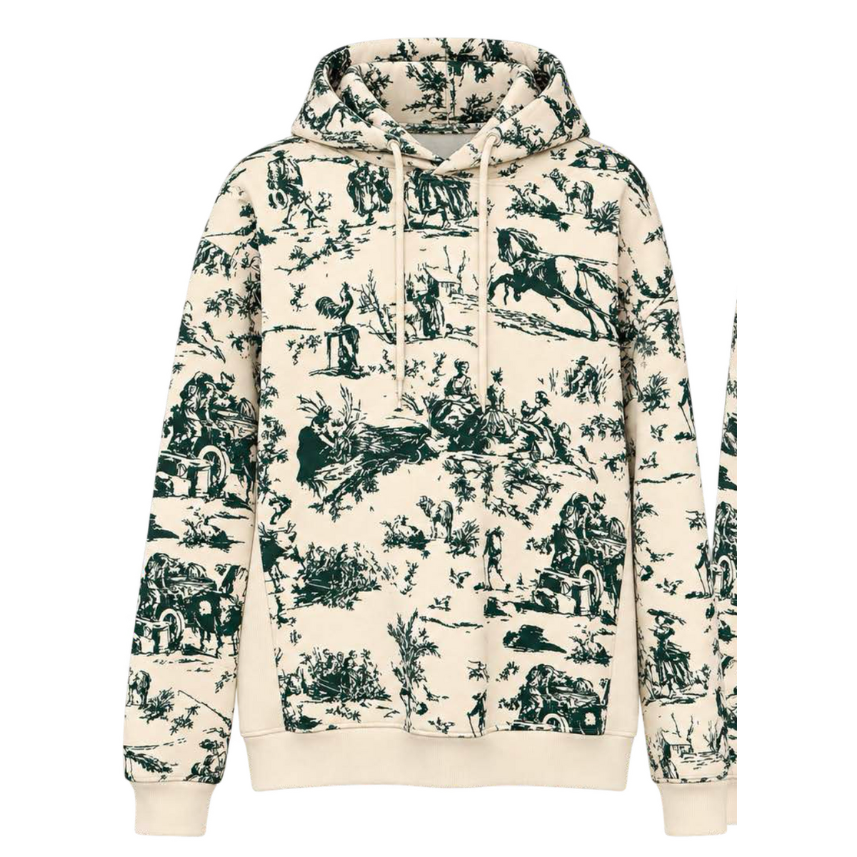 Hoodie with Toile