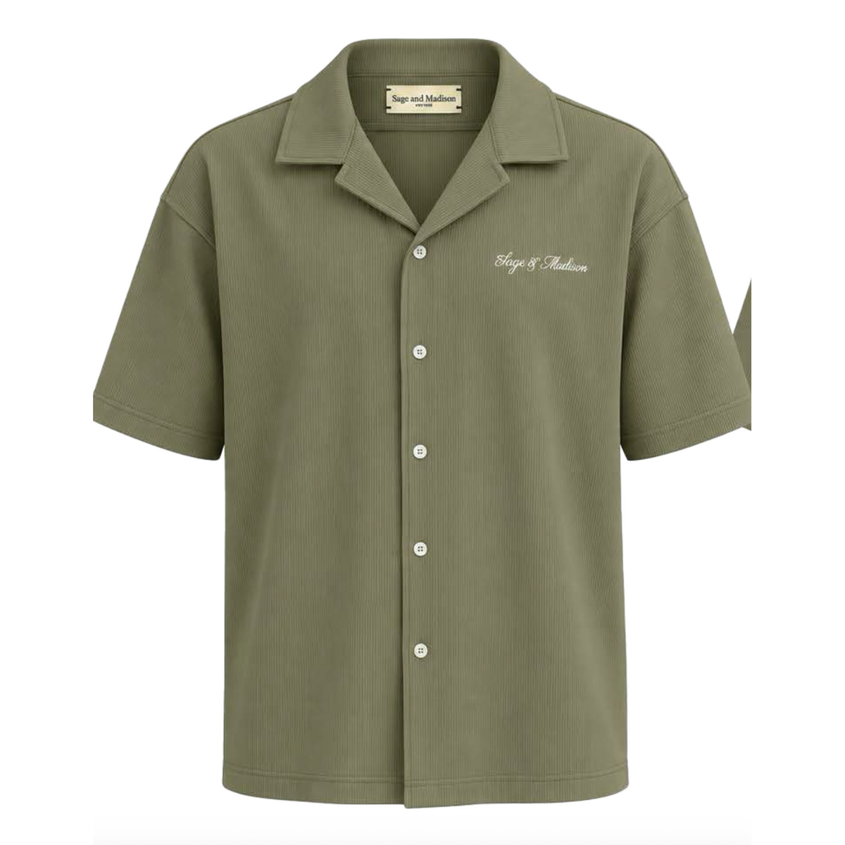 Men's Ribbed Button Down