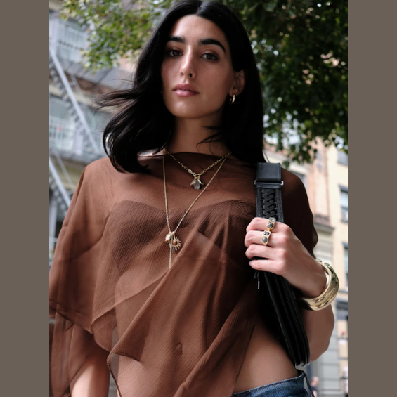 Gold 3 Charm Necklace