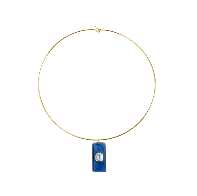 The Invisibles - Labradorite Choker w/ Topaz Center