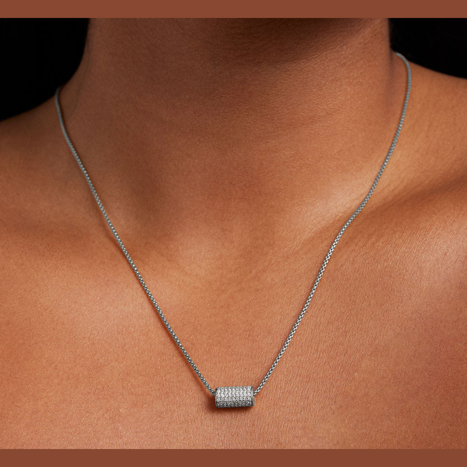 Dean Davidson - Petit Pavé Mini Tube Necklace