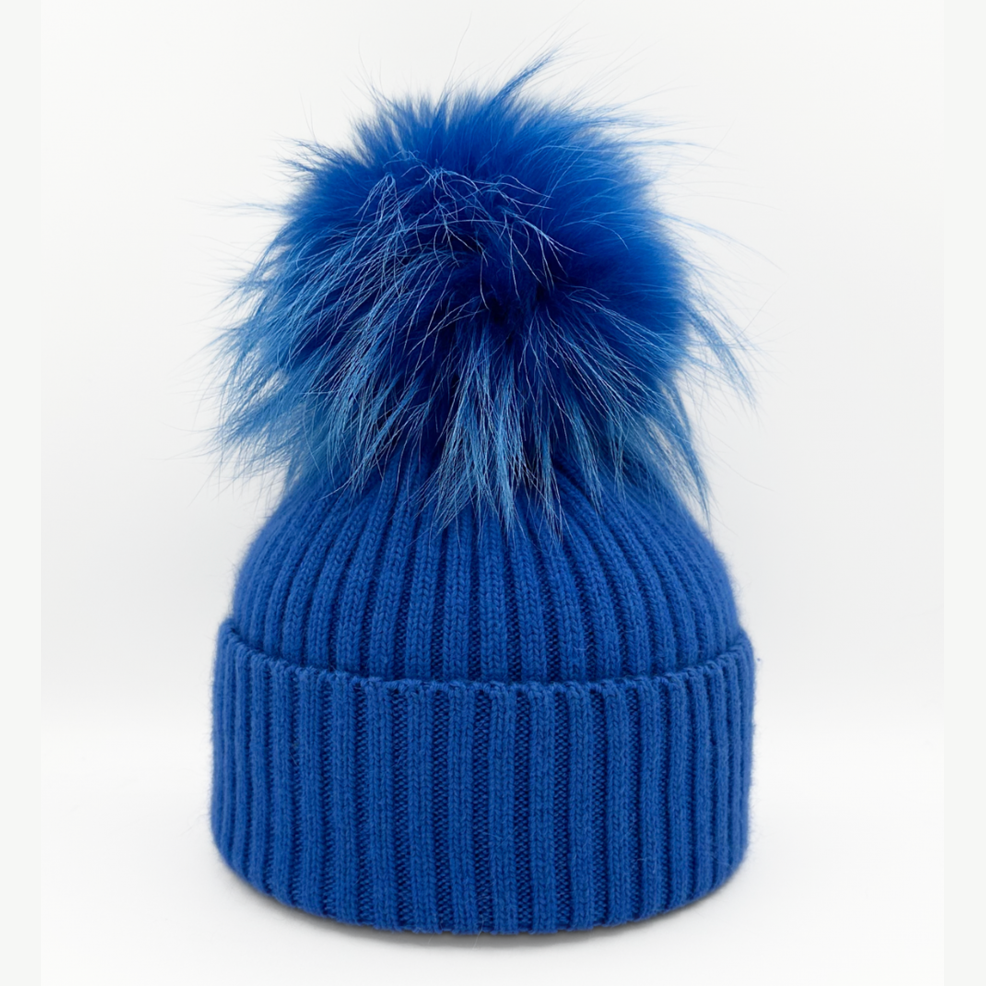 Linda Richards - Angora with Pom Beanie