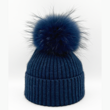 Load image into Gallery viewer, Linda Richards - Angora with Pom Beanie
