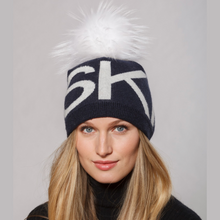 Load image into Gallery viewer, Linda Richards - Angora SKI Beanie with Pom
