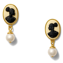 Load image into Gallery viewer, Grande Cameo Post Earrings
