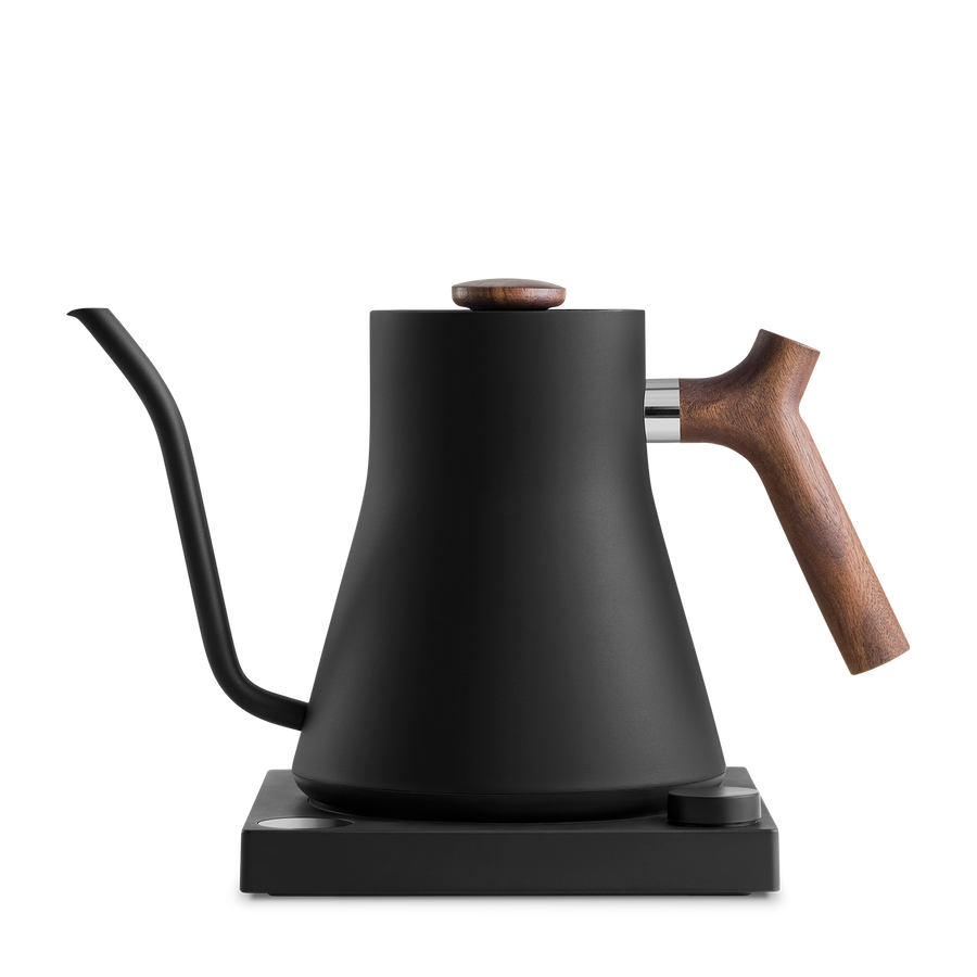 Stagg EKG Electric Pour Over Kettle - Matte Black/Walnut - 0.9L