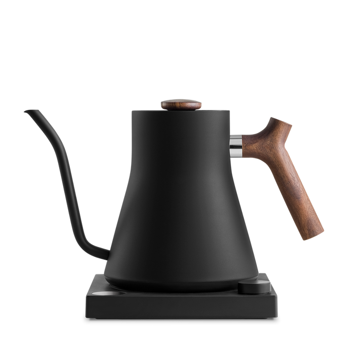 Stagg EKG Electric Pour Over Kettle - Matte Black/Walnut - 0.9L