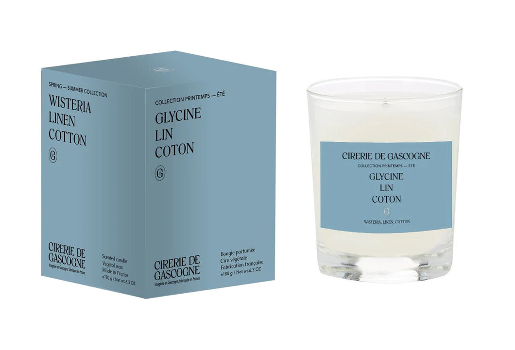 Cirerie Candle - Wisteria/Linen/Cotton 6.3 oz.