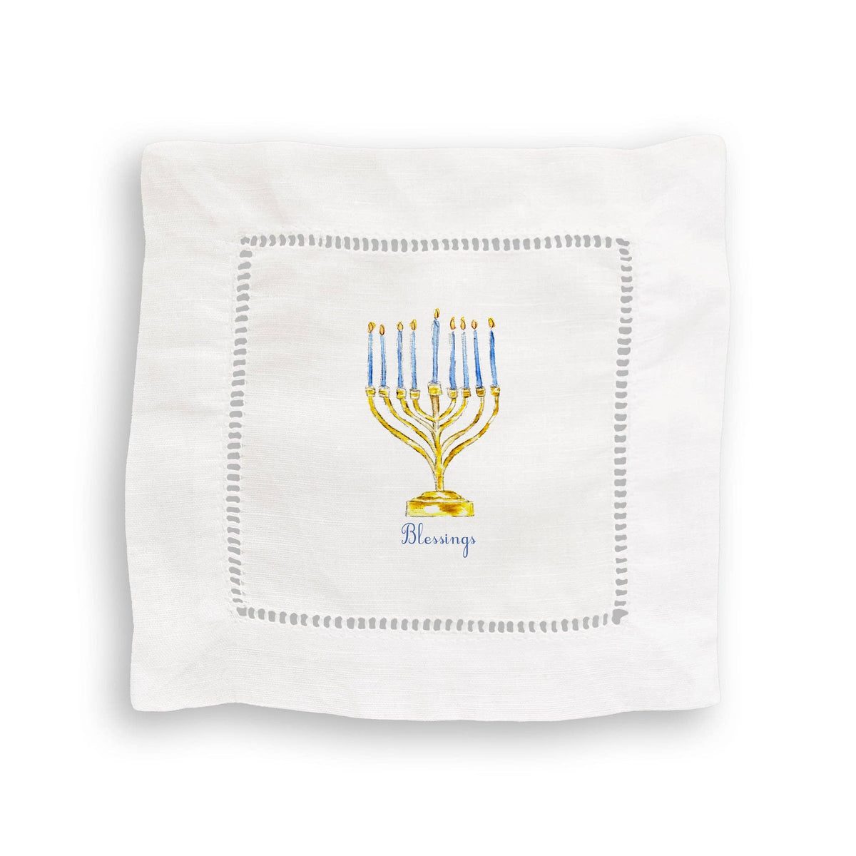 Menorah with Blessings