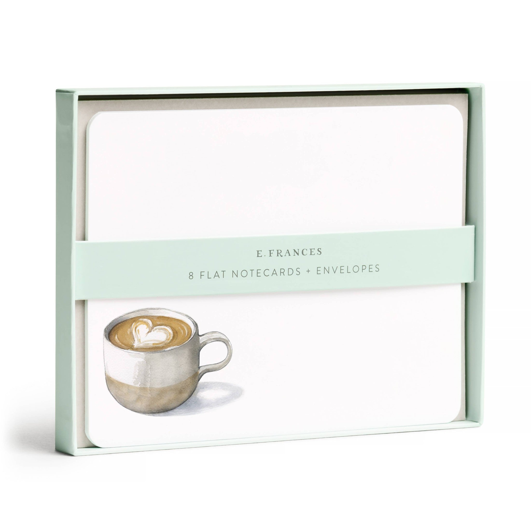 Latte Love Flat Notecard Set, 8 Cards & Envelopes