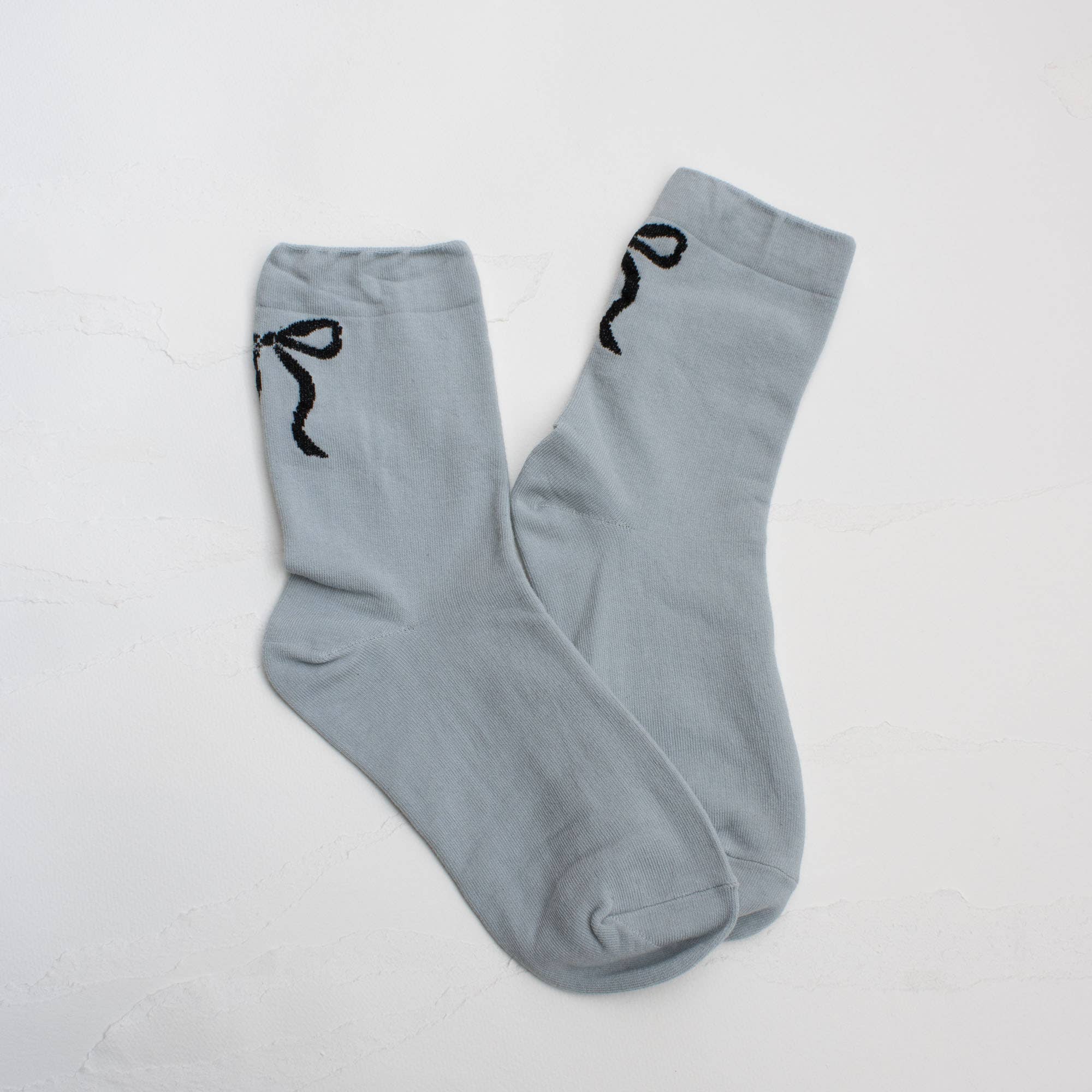 Women's Holiday Ribbon Bow Casual Socks