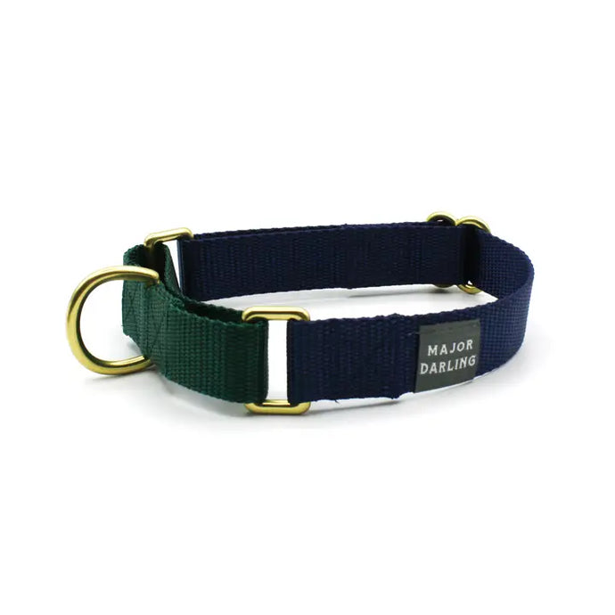 Dog Collar - Navy/Evergreen