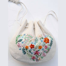 Load image into Gallery viewer, Embroidered Drawstring Pouch – Sample Sale
