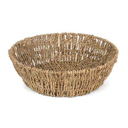 Round Seagrass Bowl 12"D