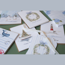 Load image into Gallery viewer, Nautical Whale, Mermaid, &amp; Crab Notepad
