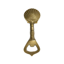 Load image into Gallery viewer, Solid Brass Vintage Sea Shell Bottle Opener | Barware
