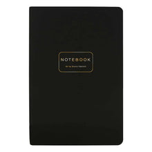 Load image into Gallery viewer, BV Vegan Black Leather Notebook
