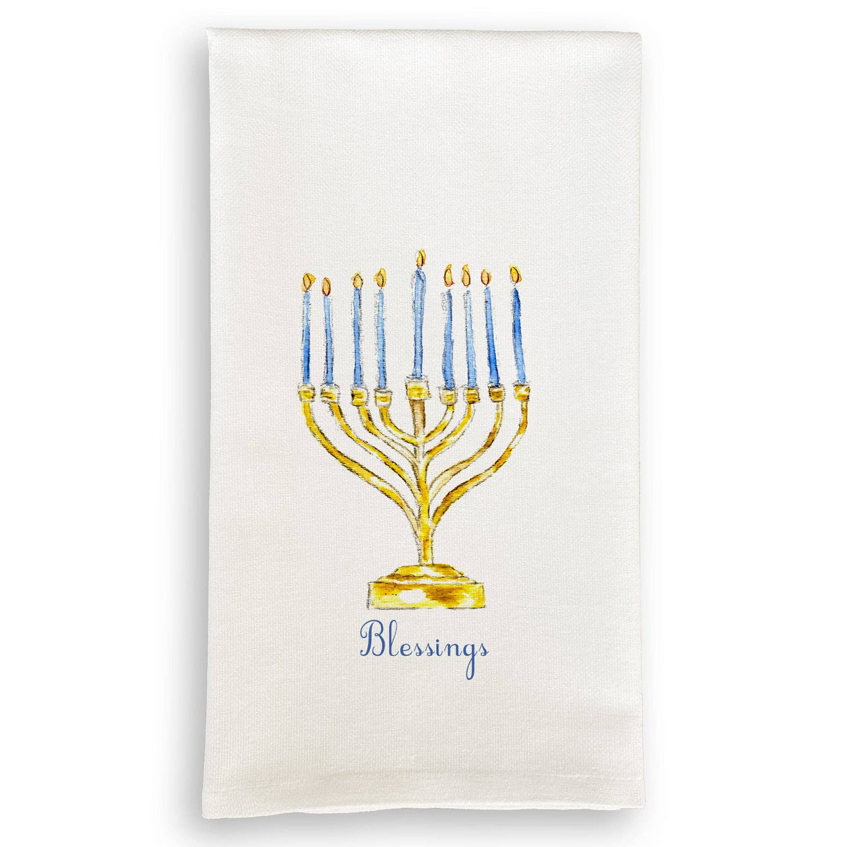Menorah with Blessings