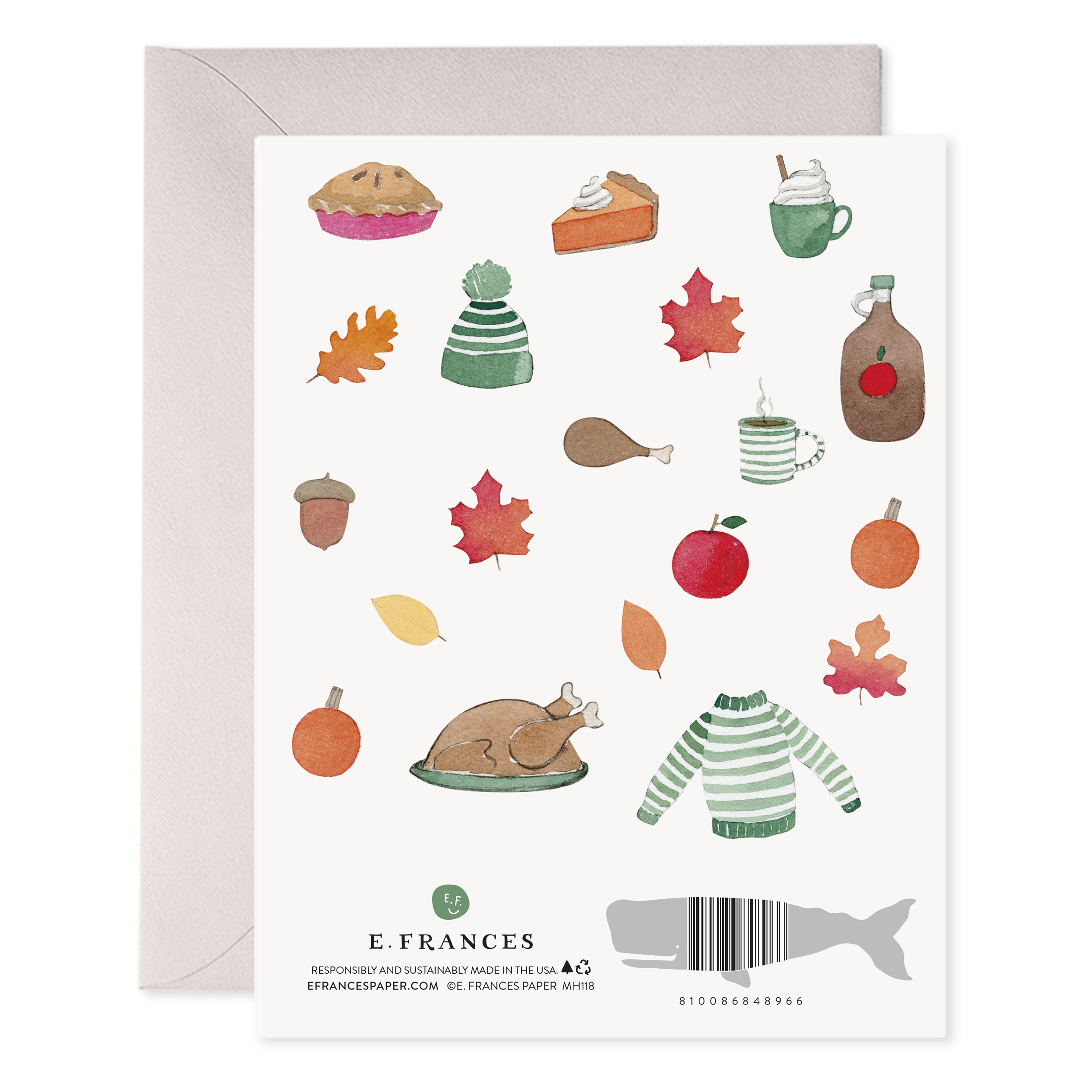 Crisp & Cozy Thanksgiving Greeting Card