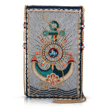 Load image into Gallery viewer, Keep It Steady Anchor Nautical Beaded Crossbody Phone Bag
