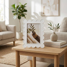 Load image into Gallery viewer, Photo Frame - Resin with Decorative Scalloped Edge
