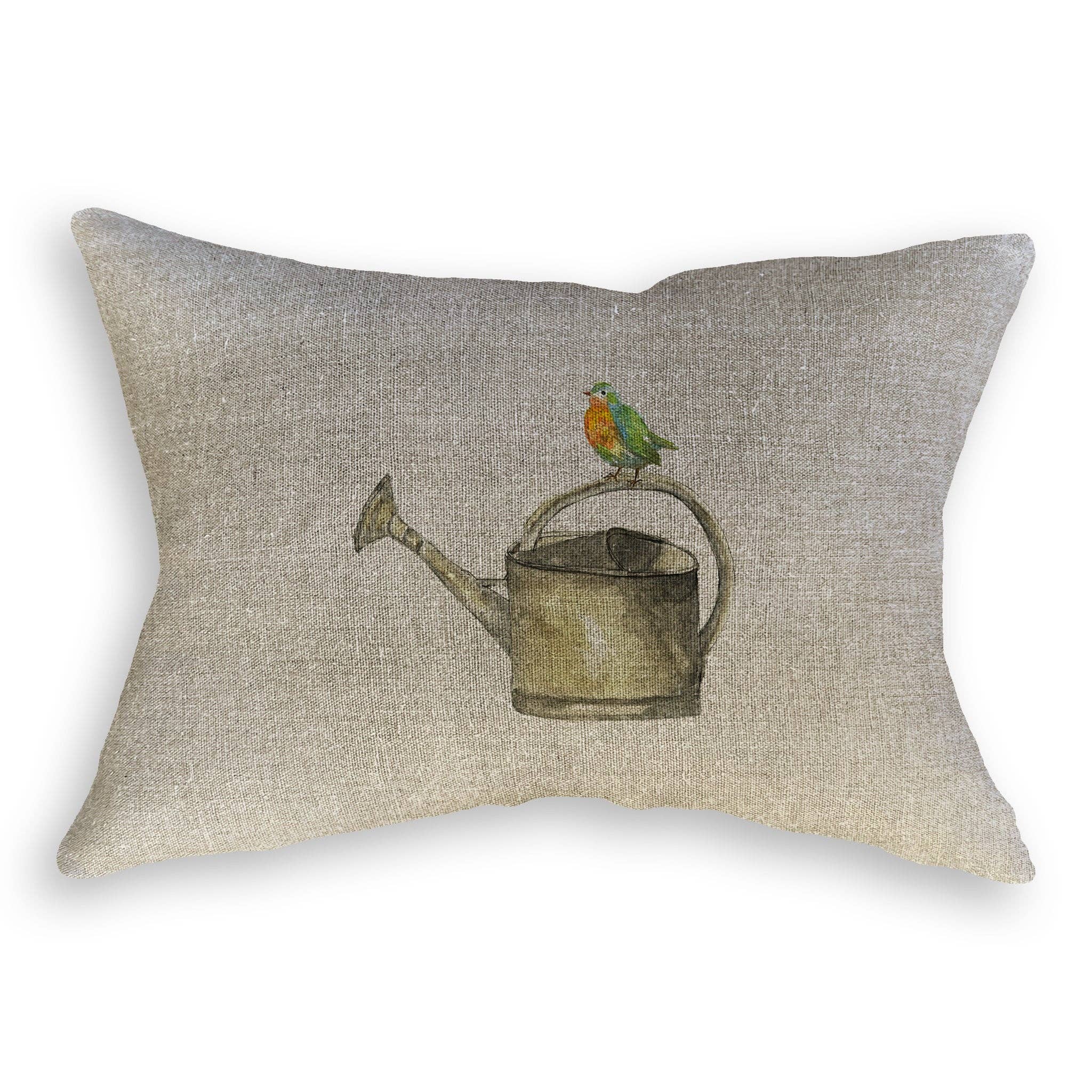 Watering Can with Bird