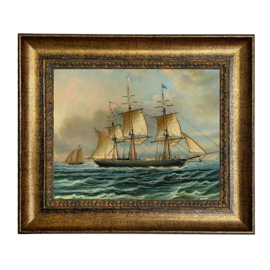 Baltimore Clipper Architect Vintage Painting Print