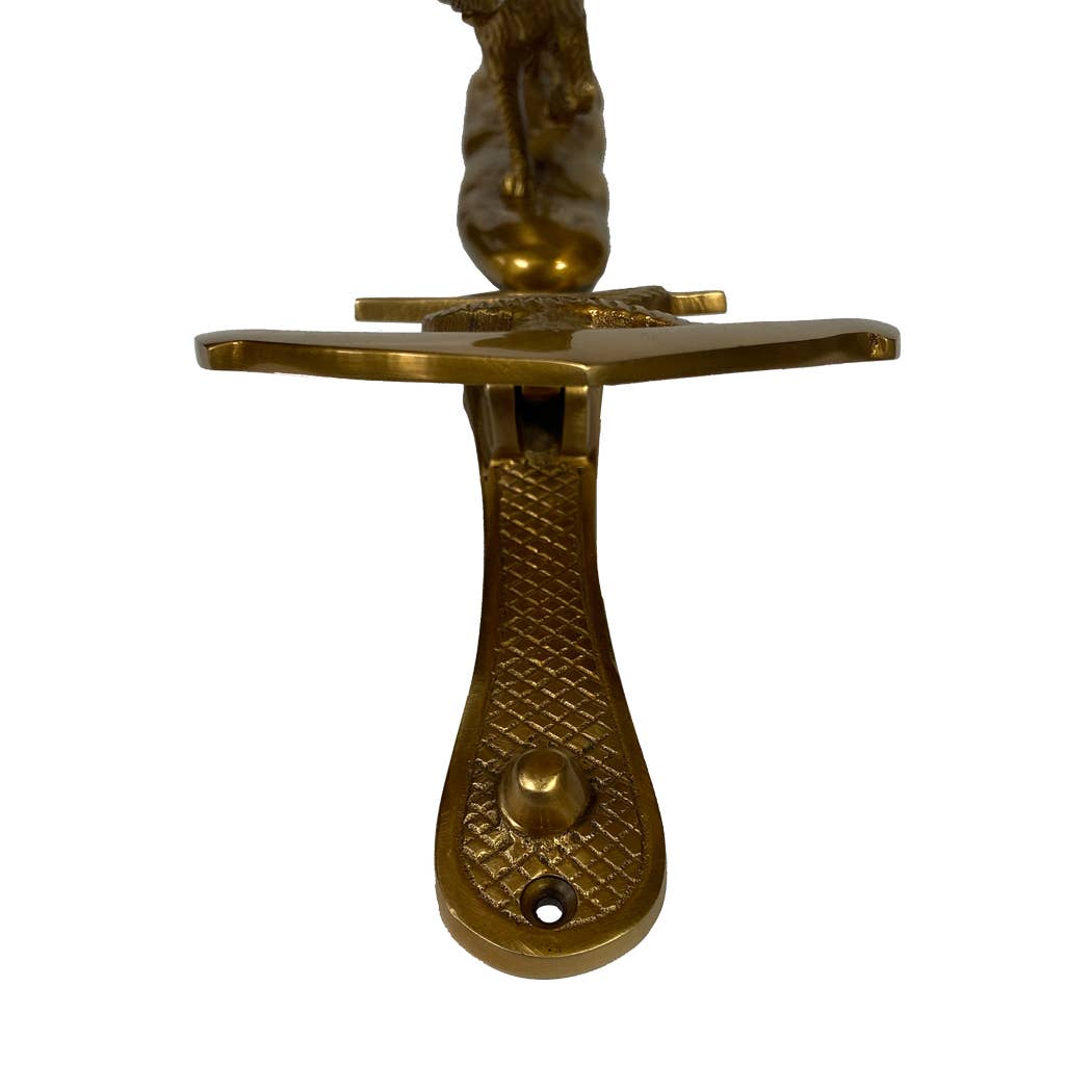 Antiqued Brass Anchor Door Knocker | 6-1/2” | Home accents