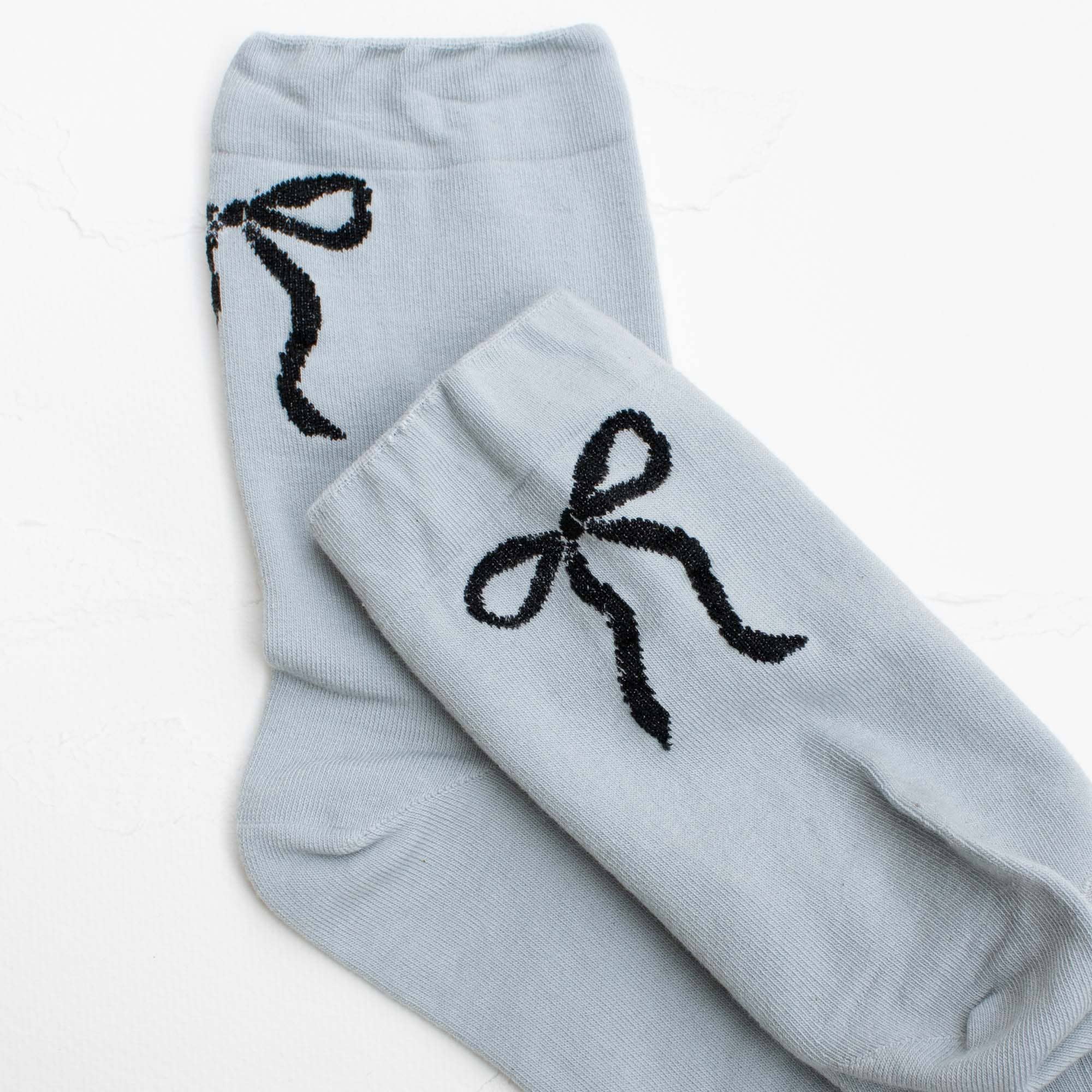 Women's Holiday Ribbon Bow Casual Socks
